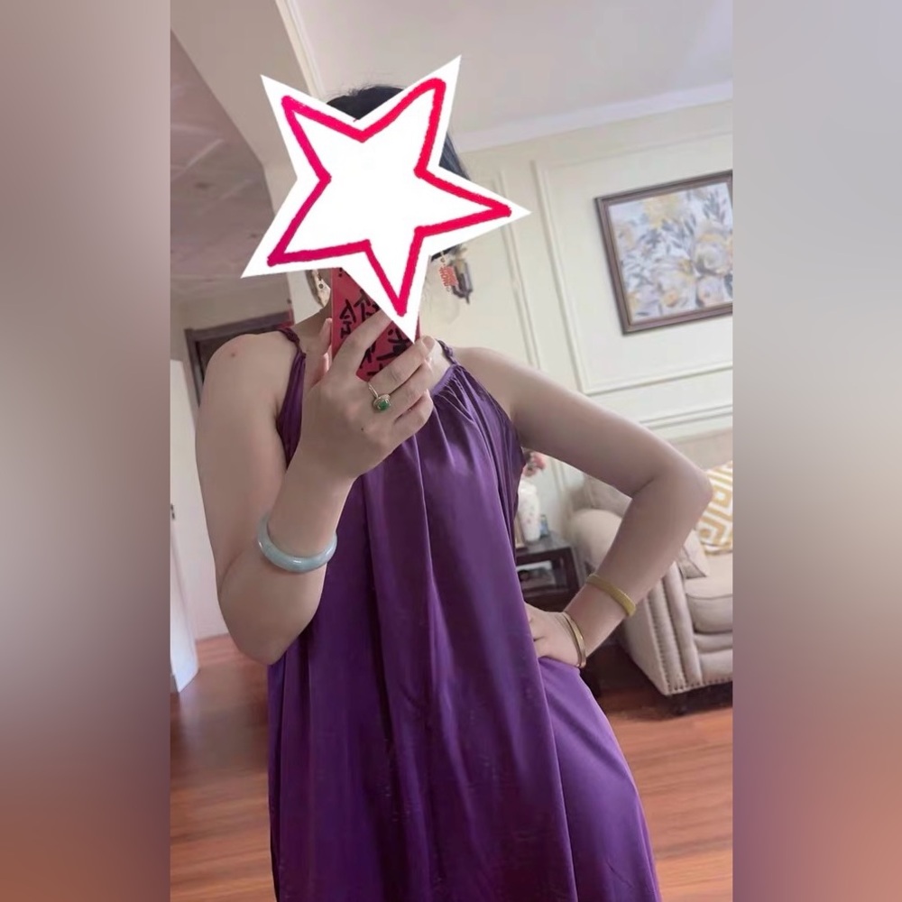 Purple Sleeveless Dress